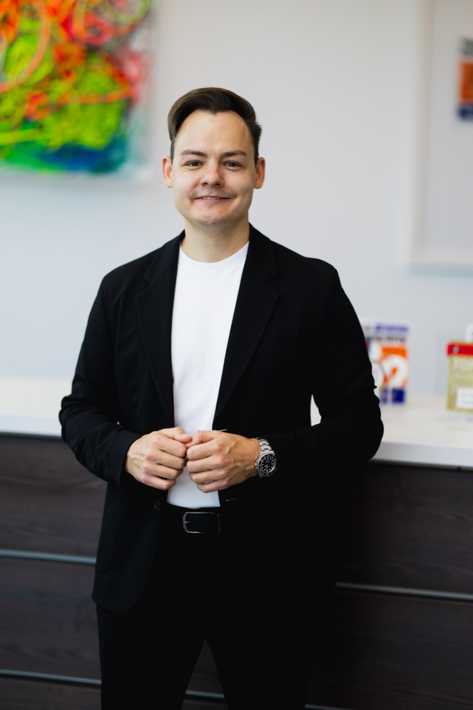 Julian Otto in der Jürgen Höller Academy